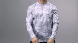 TYR SunDefense™ Men's Vented Long Sleeve Crew Shirt - Turbulent 11 TYR SunDefense™ Men's Vented Long Sleeve Crew Shirt - Turbulent - Image 11