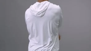 TYR SunDefense™ Men's Vented Hooded Shirt - Solid 11 TYR SunDefense™ Men's Vented Hooded Shirt - Solid - Image 11