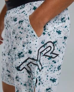 TYR Hydrosphere™ Men's Lined 7" Unbroken Big Logo Shorts - Fleck -Tyr B44020 186 alt06