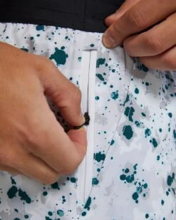 TYR Hydrosphere™ Men's Lined 7" Unbroken Big Logo Shorts - Fleck -Tyr B44020 186 alt08