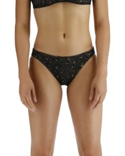 TYR Durafast EliteĀ® Women's Full Coverage Bikini Bottom Swimsuit - Obsidian