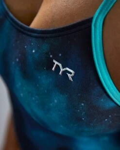 TYR Durafast Elite® Women's Cutoutfit Swimsuit - Cosmic Night -Tyr CCMN7A 978 alt08