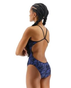 TYR Durafast Elite® Women's Cutoutfit Swimsuit - Midnight Camo 12 TYR Durafast Elite® Women's Cutoutfit Swimsuit - Midnight Camo -Tyr CMCM7A 401 alt03