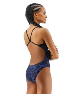 TYR Durafast Elite® Women's Cutoutfit Swimsuit - Midnight Camo 14 TYR Durafast Elite® Women's Cutoutfit Swimsuit - Midnight Camo -Tyr CMCM7A 401 alt05