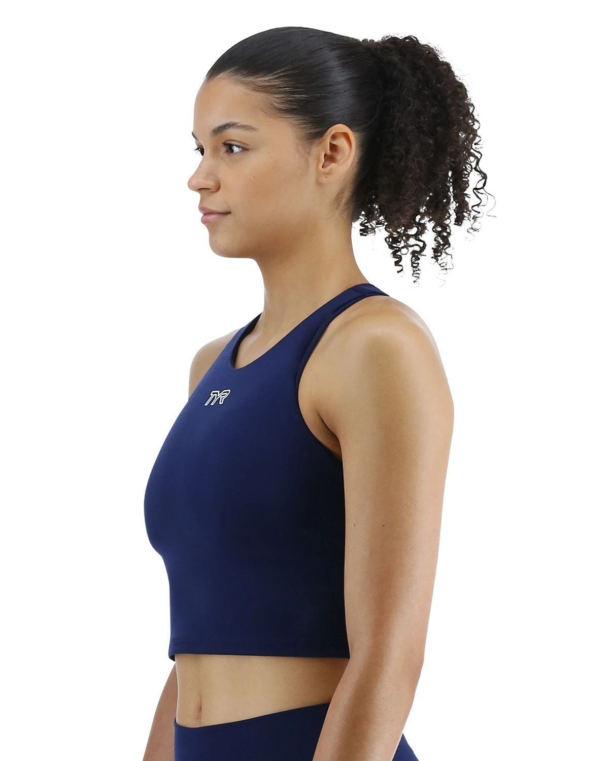 TYR Joule Elite™ Women's High Neck Sports Bra - Solid 3 TYR Joule Elite™ Women's High Neck Sports Bra - Solid - Image 3
