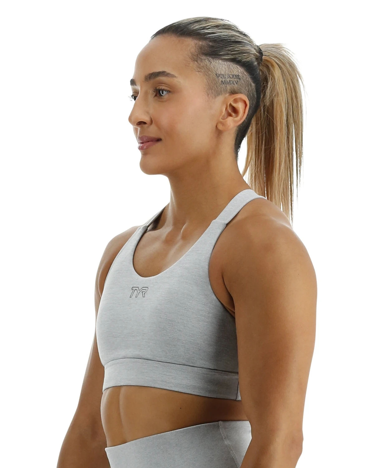 TYR Base Kinetic™ Women's Crossback Sports Bra - Heather 3 TYR Base Kinetic™ Women's Crossback Sports Bra - Heather - Image 3