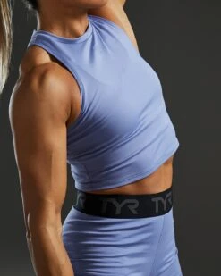 TYR Base Kinetic™ Women's Cropped High Neck Tank - Solid 17 TYR Base Kinetic™ Women's Cropped High Neck Tank - Solid -Tyr FGCHTS3A 986 alt07