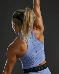 TYR Base Kinetic™ Women's Cropped High Neck Tank - Solid 20 TYR Base Kinetic™ Women's Cropped High Neck Tank - Solid -Tyr FGCHTS3A 986 alt10