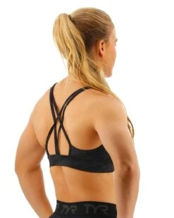 TYR Base Kinetic™ Women's Dual Strap Sports Bra - Blackout Camo -Tyr FGDSBC3A 001 alt05