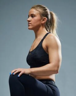 TYR Base Kinetic™ Women's Dual Strap Sports Bra - Blackout Camo -Tyr FGDSBC3A 001 alt07