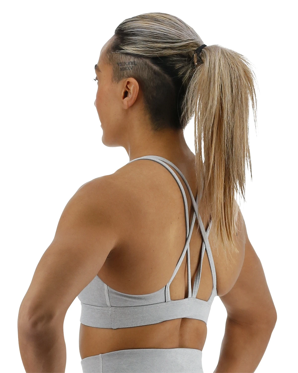 TYR Base Kinetic™ Women's Dual Strap Sports Bra - Heather 4 TYR Base Kinetic™ Women's Dual Strap Sports Bra - Heather - Image 4