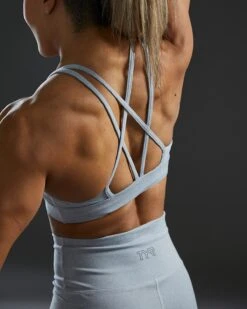 TYR Base Kinetic™ Women's Dual Strap Sports Bra - Heather 19 TYR Base Kinetic™ Women's Dual Strap Sports Bra - Heather -Tyr FGDSSH3A 254 alt09