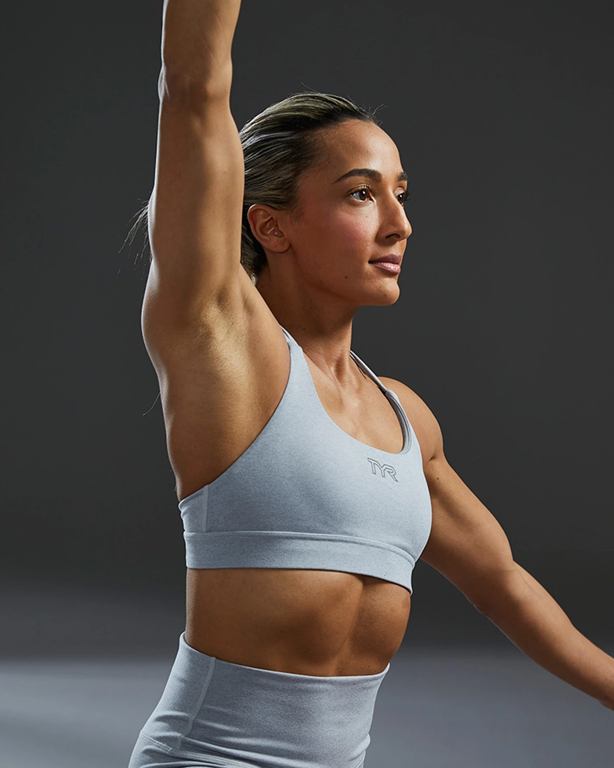 TYR Base Kinetic™ Women's Dual Strap Sports Bra - Heather 10 TYR Base Kinetic™ Women's Dual Strap Sports Bra - Heather - Image 10