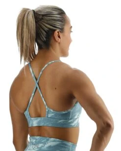 TYR Base Kinetic™ Women's High Neck Sports Bra - Aqueous -Tyr FGHAQ3A 988 alt05