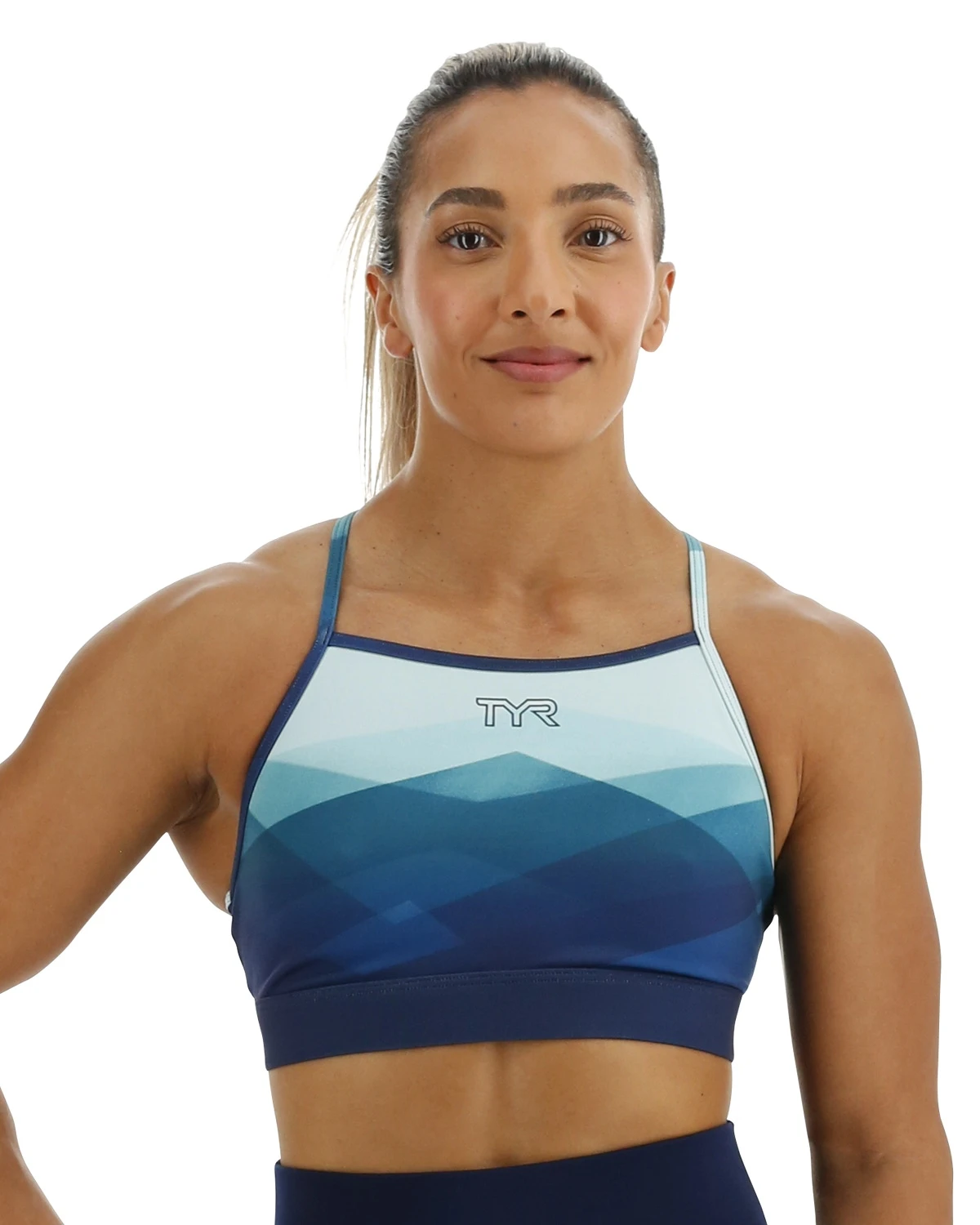 TYR Base Kinetic™ Women's High Neck Sports Bra - Forge 1 TYR Base Kinetic™ Women's High Neck Sports Bra - Forge
