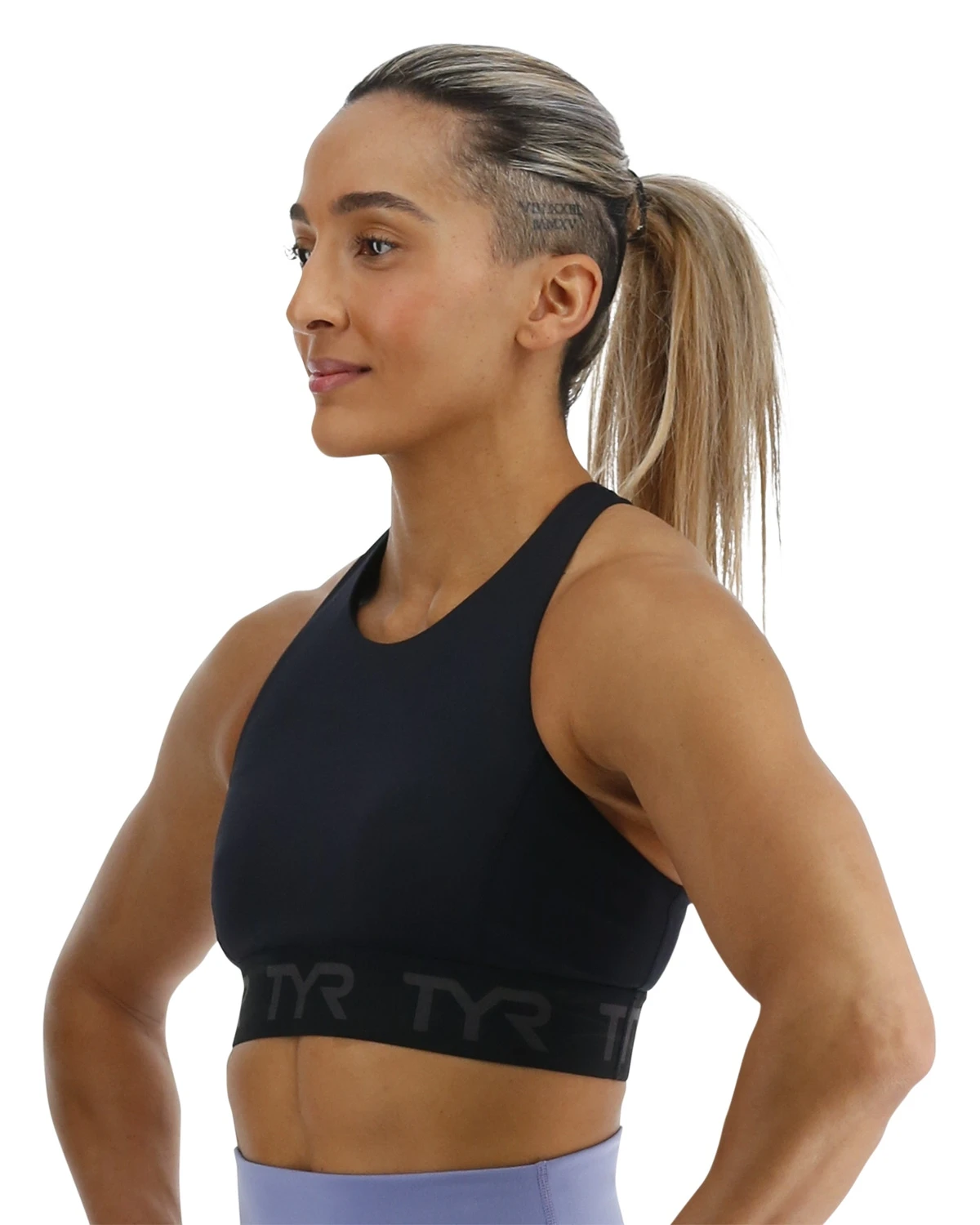 TYR Base Kinetic™ Women's Mod Racer Sports Bra - Solid 3 TYR Base Kinetic™ Women's Mod Racer Sports Bra - Solid - Image 3