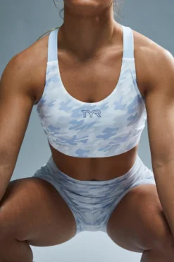TYR Base Kinetic™ Women's Crossback Sports Bra - Whiteout Camo -Tyr FGPWC3A 100 alt09 scaled