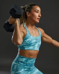 TYR Base Kinetic™ Women's Racerback Sports Bra - Aqueous -Tyr FGRAQ3A 988 alt08