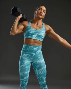 TYR Base Kinetic™ Women's Racerback Sports Bra - Aqueous -Tyr FGRAQ3A 988 alt10