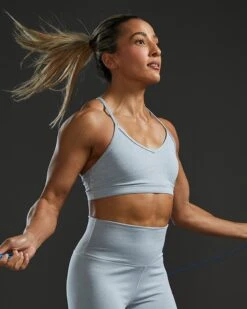 TYR Base Kinetic™ Women's V-Neck Sports Bra - Heather 19 TYR Base Kinetic™ Women's V-Neck Sports Bra - Heather -Tyr FGVSH3A 254 alt09