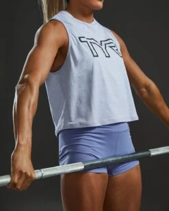 TYR ClimaDry™ Women's Cropped Tech Tank - Solid / Heather -Tyr FPCTSO3A 987 alt08