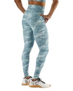 TYR Base Kinetic™ Women's High-Rise Full Length Leggings - Aqueous -Tyr FTFHRA3A 988 alt05