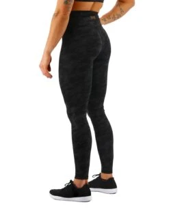 TYR Base Kinetic™ Women's High-Rise Full Length Leggings- Blackout Camo -Tyr FTFMRB3A 001 alt03