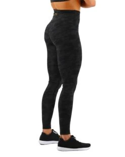 TYR Base Kinetic™ Women's High-Rise Full Length Leggings- Blackout Camo -Tyr FTFMRB3A 001 alt05