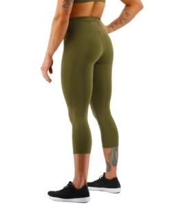 TYR Base Kinetic™ Women's High-Rise 3/4 Leggings - Solid -Tyr FTTMRS3A 932 alt03