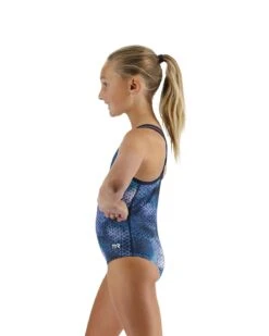 TYR Durafast Elite® Girls' Oliviafit Swimsuit - Starhex -Tyr MOLSHX7Y 986 alt03
