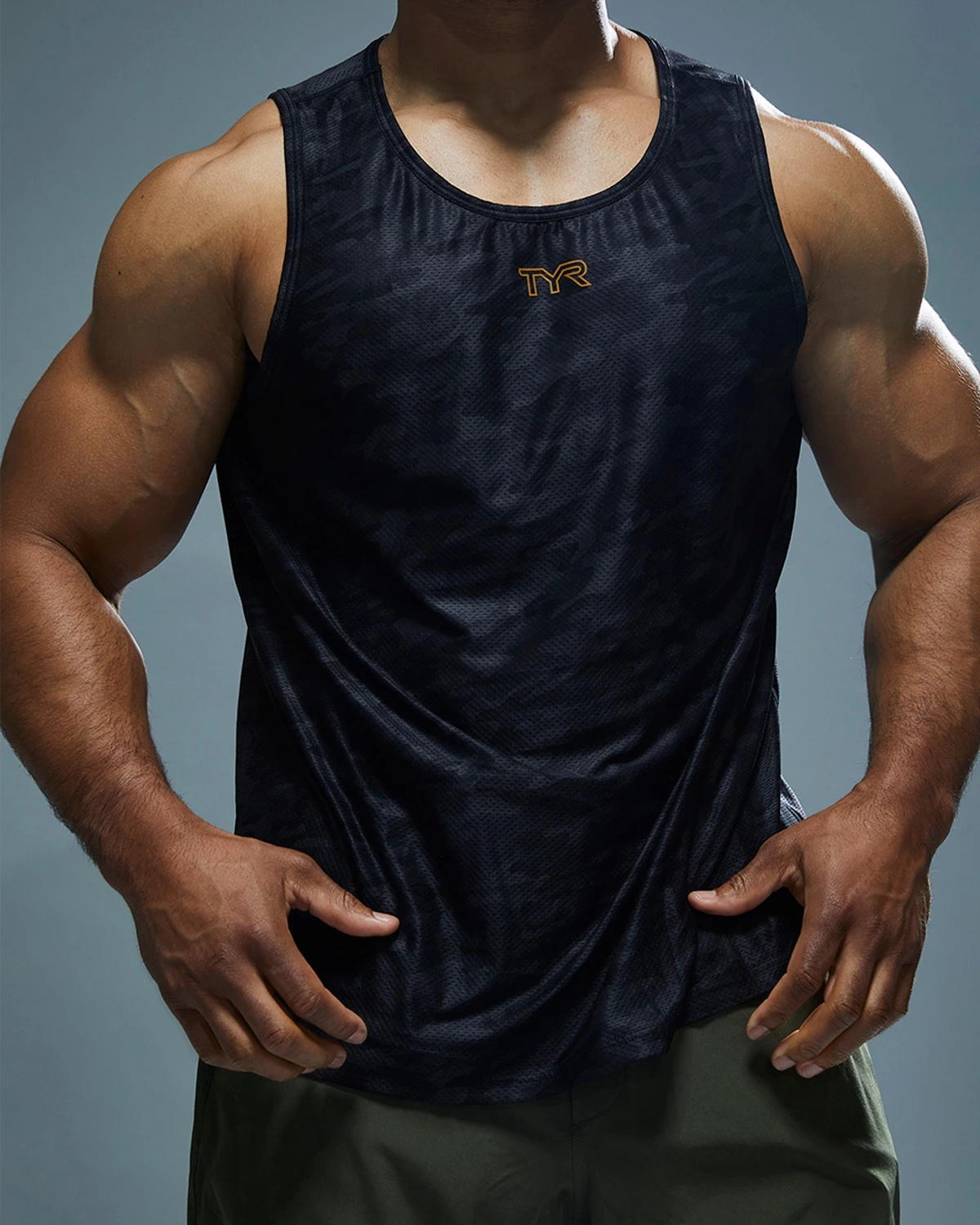 TYR Airtec™ Men's Tank - Blackout Camo 8 TYR Airtec™ Men's Tank - Blackout Camo - Image 8
