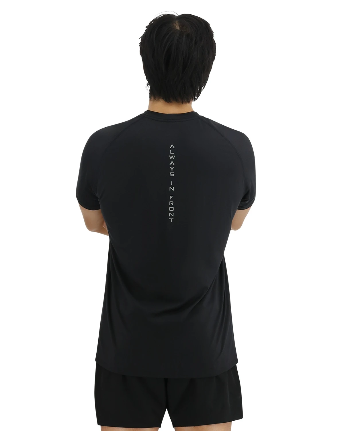 TYR ClimaDry™ Men's Raglan Big Logo Tech Tee - Solid 2 TYR ClimaDry™ Men's Raglan Big Logo Tech Tee - Solid - Image 2