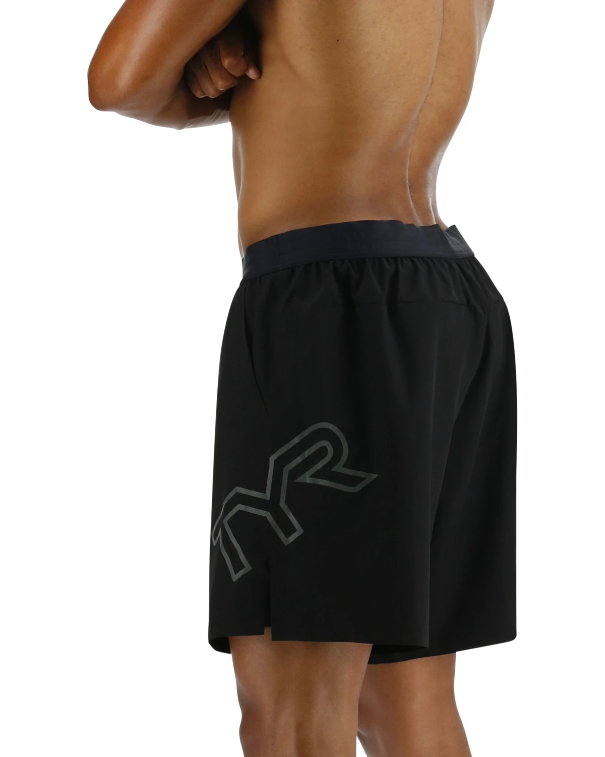 TYR Hydrosphere™ Men's Lined 7" Unbroken Big Logo Shorts - Solid 4 TYR Hydrosphere™ Men's Lined 7" Unbroken Big Logo Shorts - Solid - Image 4