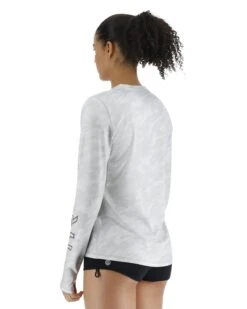TYR SunDefense™ Women's Vented Long Sleeve Crew Shirt - Camohex -Tyr PLSCAX7A 990 alt04