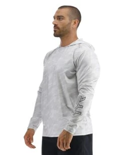 TYR SunDefense™ Men's Vented Hooded Shirt - Camohex -Tyr PMLHCA7A 990 alt04