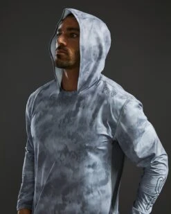 TYR SunDefense™ Men's Vented Hooded Shirt - Turbulent -Tyr PMLHTU7A 988 alt09