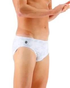TYR Durafast Elite® Men's Brief Swimsuit - Whiteout Camo -Tyr RWCM7A 100 alt06