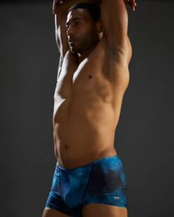 TYR Durafast Elite® Men's Square Leg Swimsuit - Cosmic Night -Tyr SQCMN7A 978 alt07