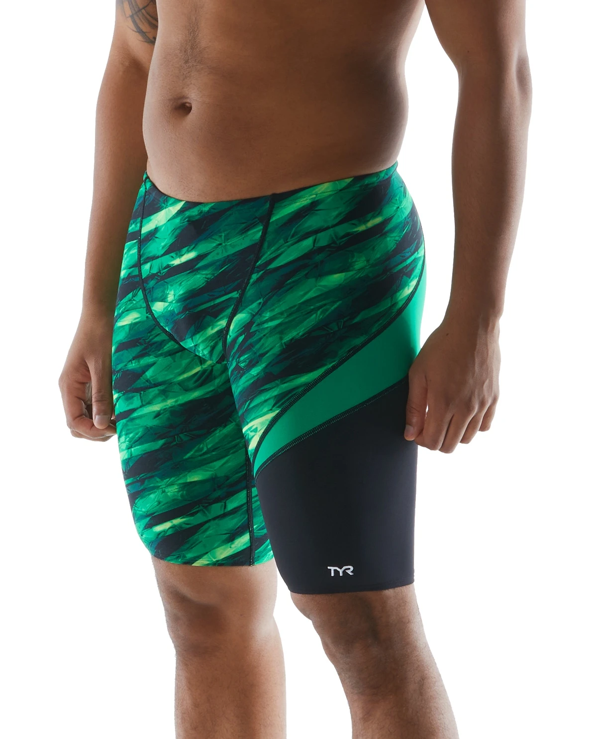 TYR Durafast Elite® Men's Wave Jammer Swimsuit - Vitric 1 TYR Durafast Elite® Men's Wave Jammer Swimsuit - Vitric