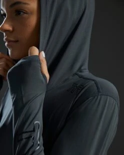 TYR SunDefense™ Women's Vented Long Sleeve Crew Shirt - Solid -Tyr TSFPLH7A 927 alt09