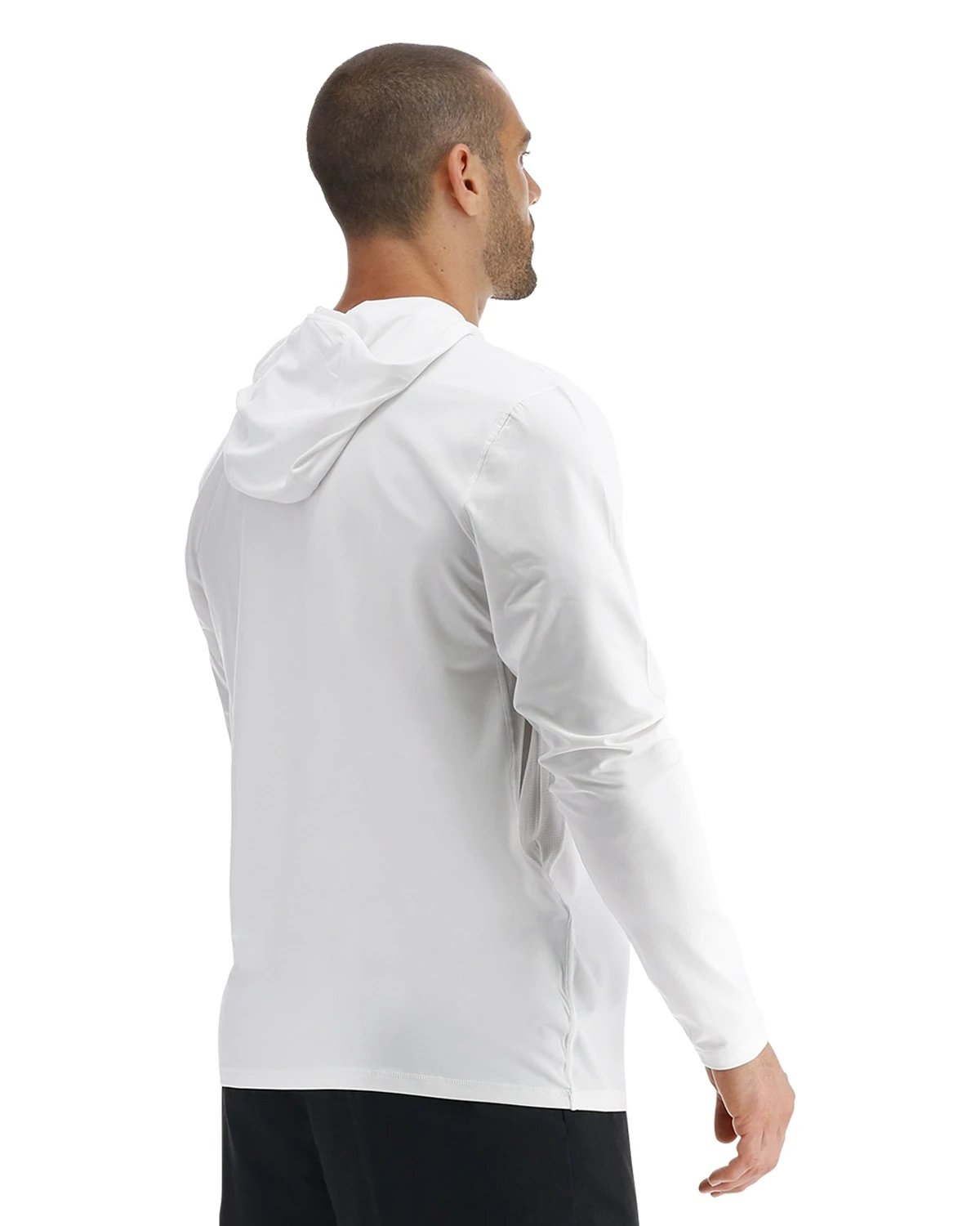 TYR SunDefense™ Men's Vented Hooded Shirt - Solid 5 TYR SunDefense™ Men's Vented Hooded Shirt - Solid - Image 5