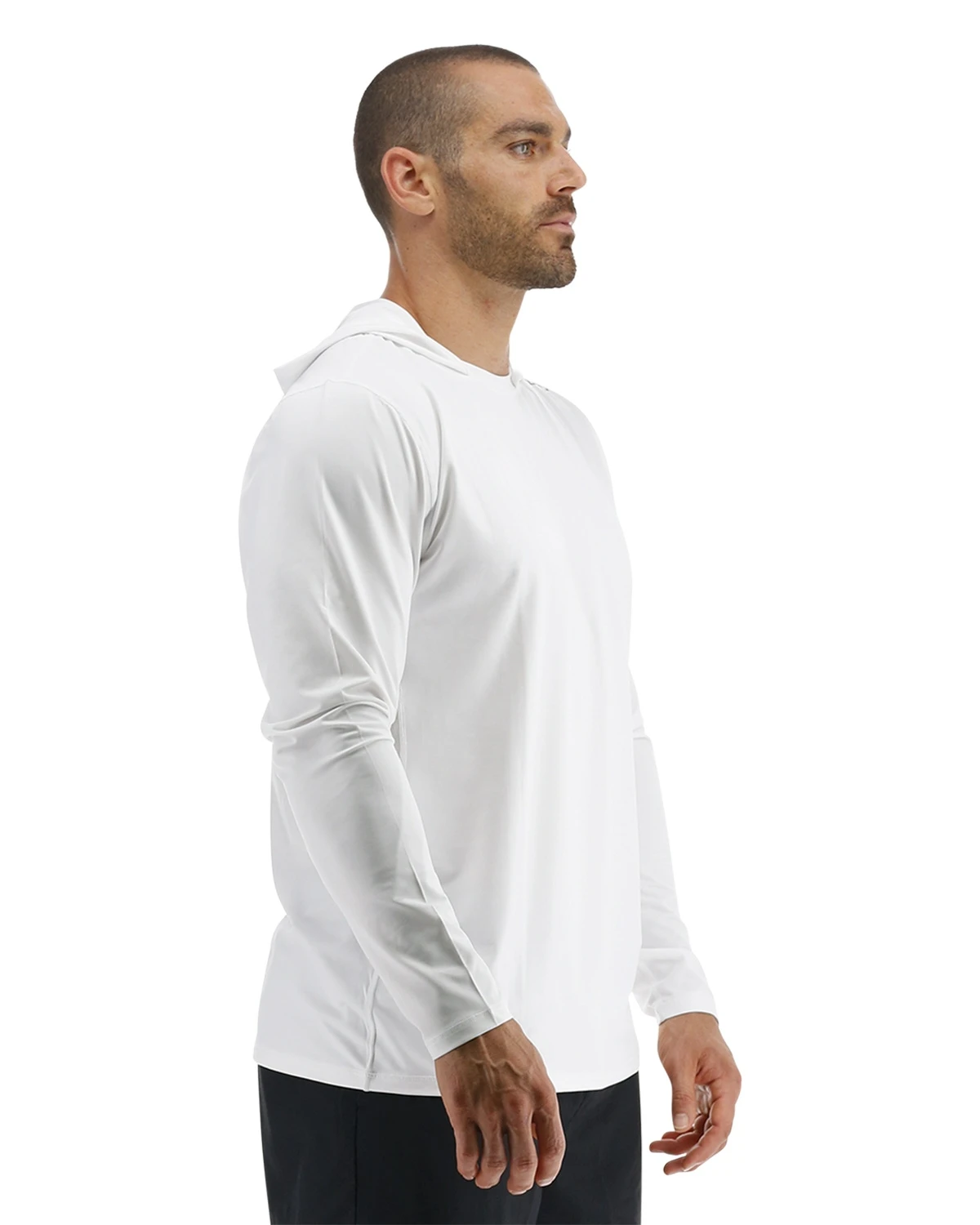 TYR SunDefense™ Men's Vented Hooded Shirt - Solid 6 TYR SunDefense™ Men's Vented Hooded Shirt - Solid - Image 6