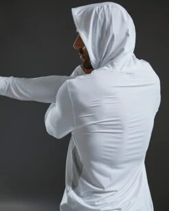 TYR SunDefense™ Men's Vented Hooded Shirt - Solid 20 TYR SunDefense™ Men's Vented Hooded Shirt - Solid -Tyr TSMPLH7A 100 alt09