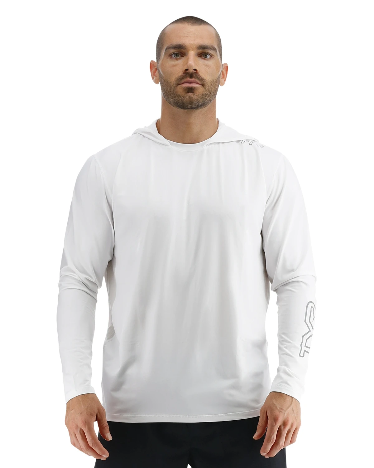 TYR SunDefense™ Men's Vented Hooded Shirt - Solid 1 TYR SunDefense™ Men's Vented Hooded Shirt - Solid
