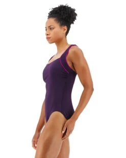TYR Durafast Elite® Women's Square Neck Controlfit Swimsuit - Solid -Tyr TSQR7A 782 alt03