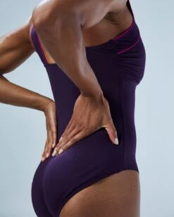 TYR Durafast Elite® Women's Square Neck Controlfit Swimsuit - Solid -Tyr TSQR7A 782 alt09