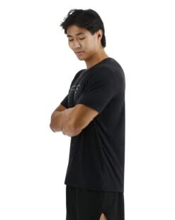 TYR UltraSoft Men's Big Logo Tri-Blend Tech Tee -Tyr USSTMC3A 001 alt03