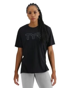 TYR UltraSoft Women's Big Logo Tri-Blend Tech Tee -Tyr USSTMC3AF 001 alt06