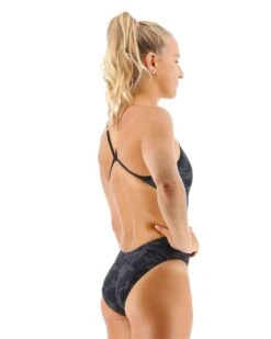 TYR Durafast One® Women's Cutoutfit Swimsuit - Blackout Camo -Tyr cbca7a 022 alt05