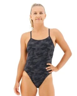TYR Durafast One® Women's Cutoutfit Swimsuit - Blackout Camo